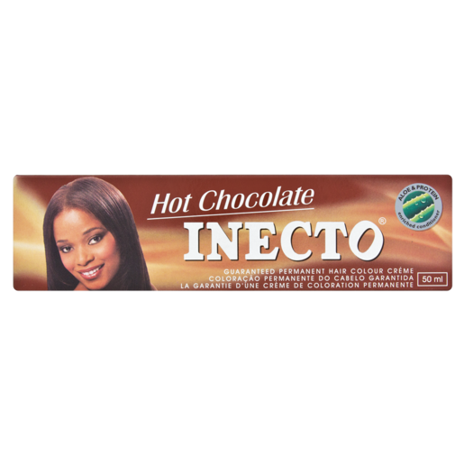 Front of Inecto Hot Chocolate Permanent Hair Colour Crème 50 ml tube