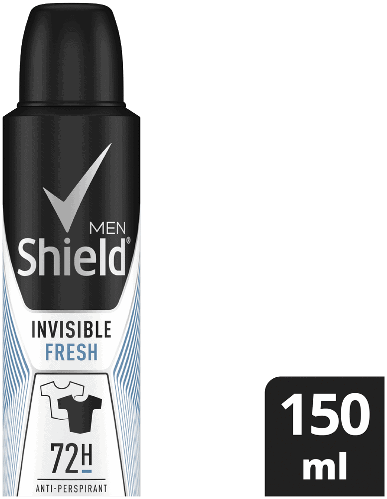 Shield Men Invisible Fresh Antiperspirant Deodorant Body Spray 150ml