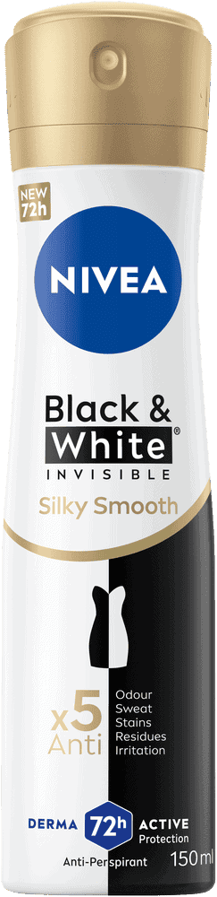 Nivea Black & White Invisible Silky Smooth Anti-Perspirant Aerosol 150ml