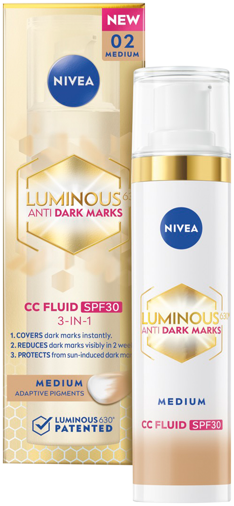Nivea Luminous630 Medium SPF 30 3-in-1 Anti Dark Marks CC Fluid 40ml