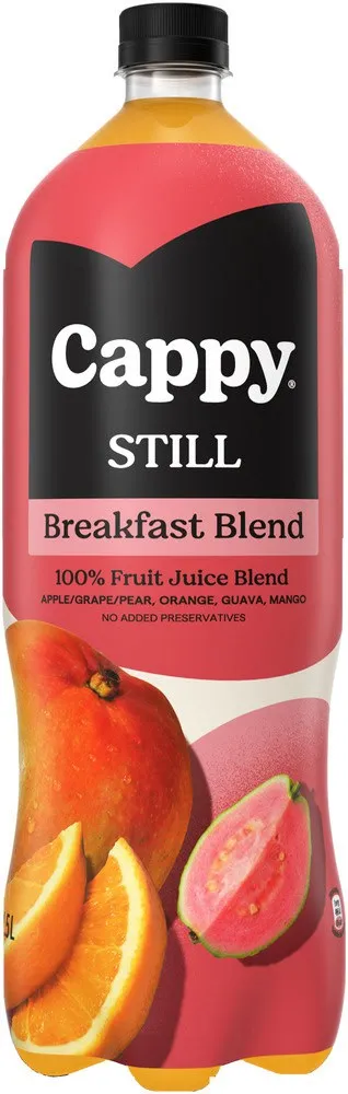 Cappy Breakfast Blend 100% Still Fruit Juice Blend 1.5L