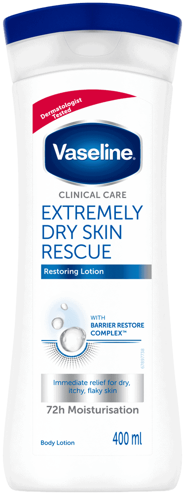 Vaseline Clinical Care Extremely Dry Skin Rescue Fragrance Free Body Lotion 400ml
