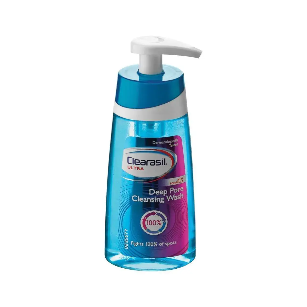 Front of Clearasil Ultra Deep Pore Cleansing Wash pump bottle 150 ml