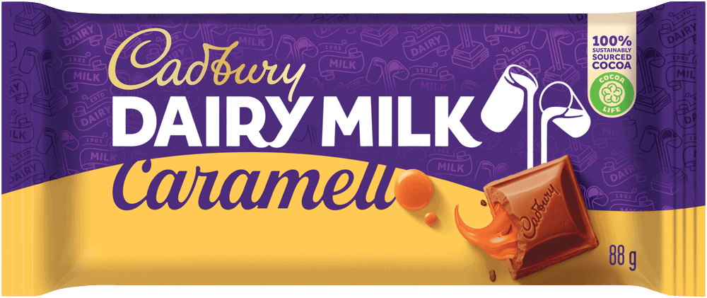 Cadbury Dairy Milk Caramello Milk Chocolate Slab 88g