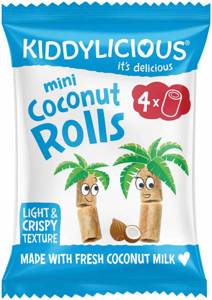 Kiddylicious Mini Baked Coconut Rolls 8 x 6.8g