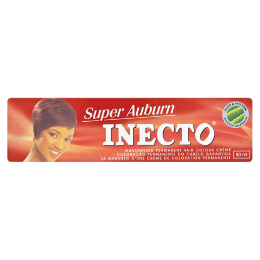 Front of Inecto Super Auburn Hair Colour Crème 50 ml tube