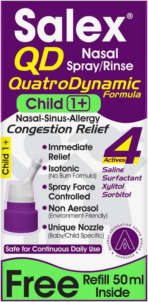 Salex QD Child Nasal Spray & Rinse 50ml