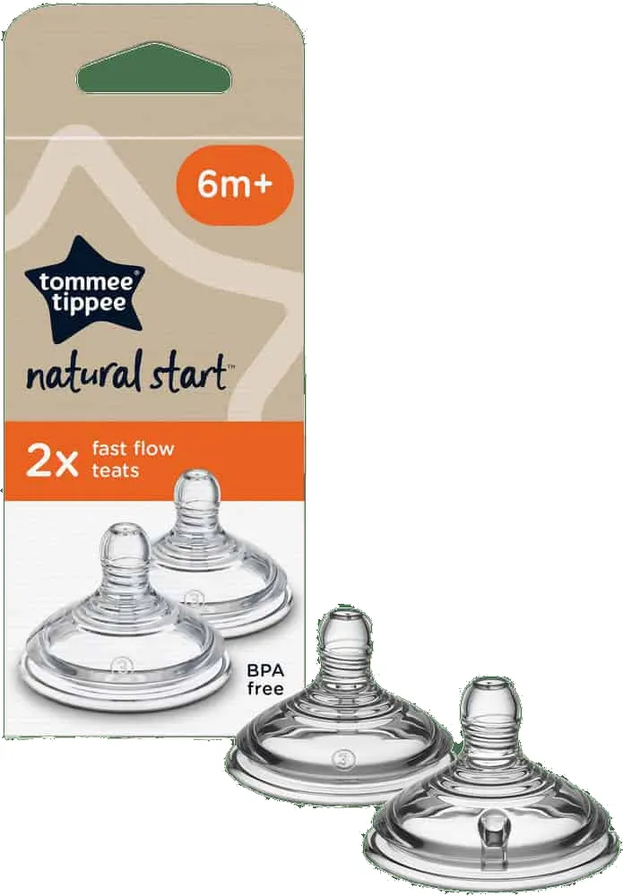 Tommee Tippee Natural Start Fast Flow Teats 2pk
