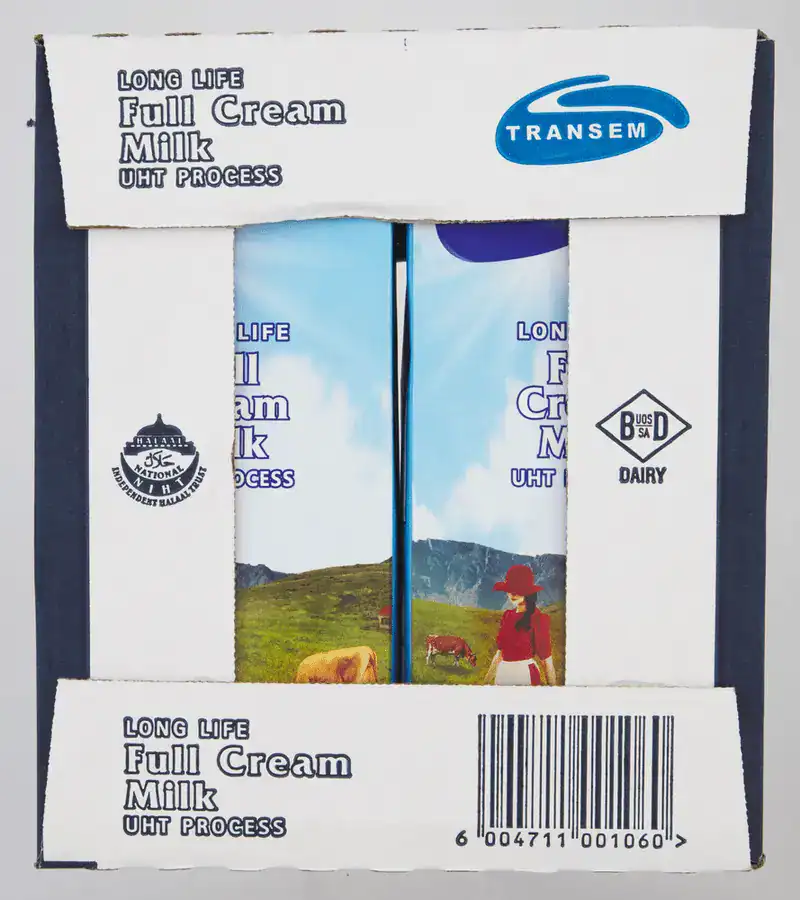 Transem Long Life Full Cream Milk 6 x 1L