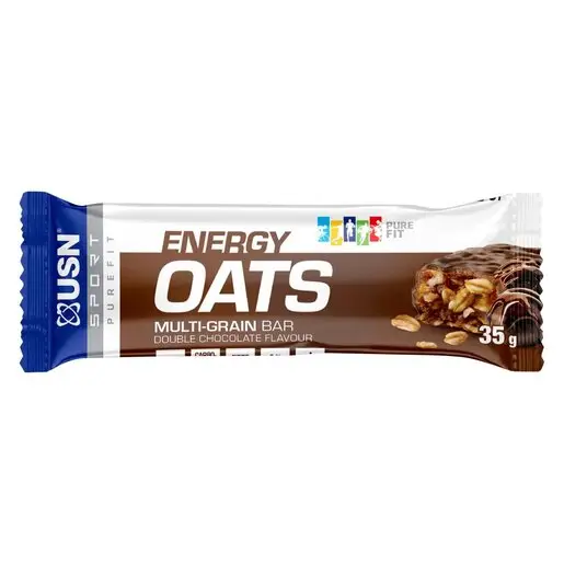 Front of USN Energy Oats Multi-Grain Bar Double Chocolate 35 g