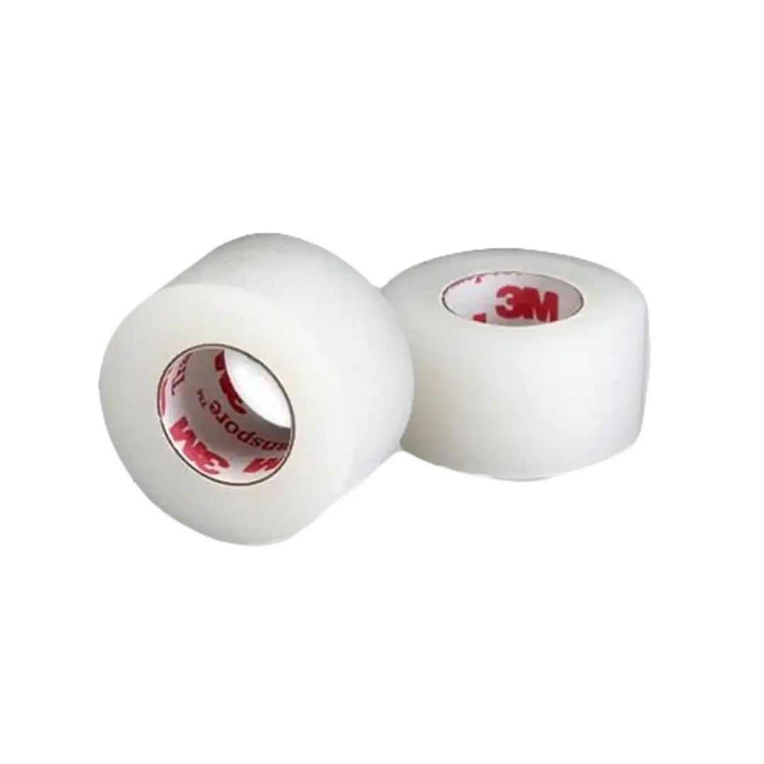 Two rolls of 3M Transpore tape 24mm x 5m
