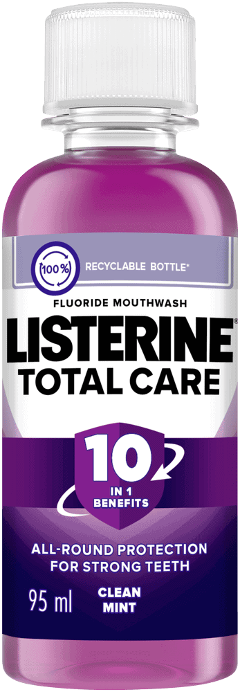 Listerine Total Care Clean Mint Fluoride Mouthwash 95ml