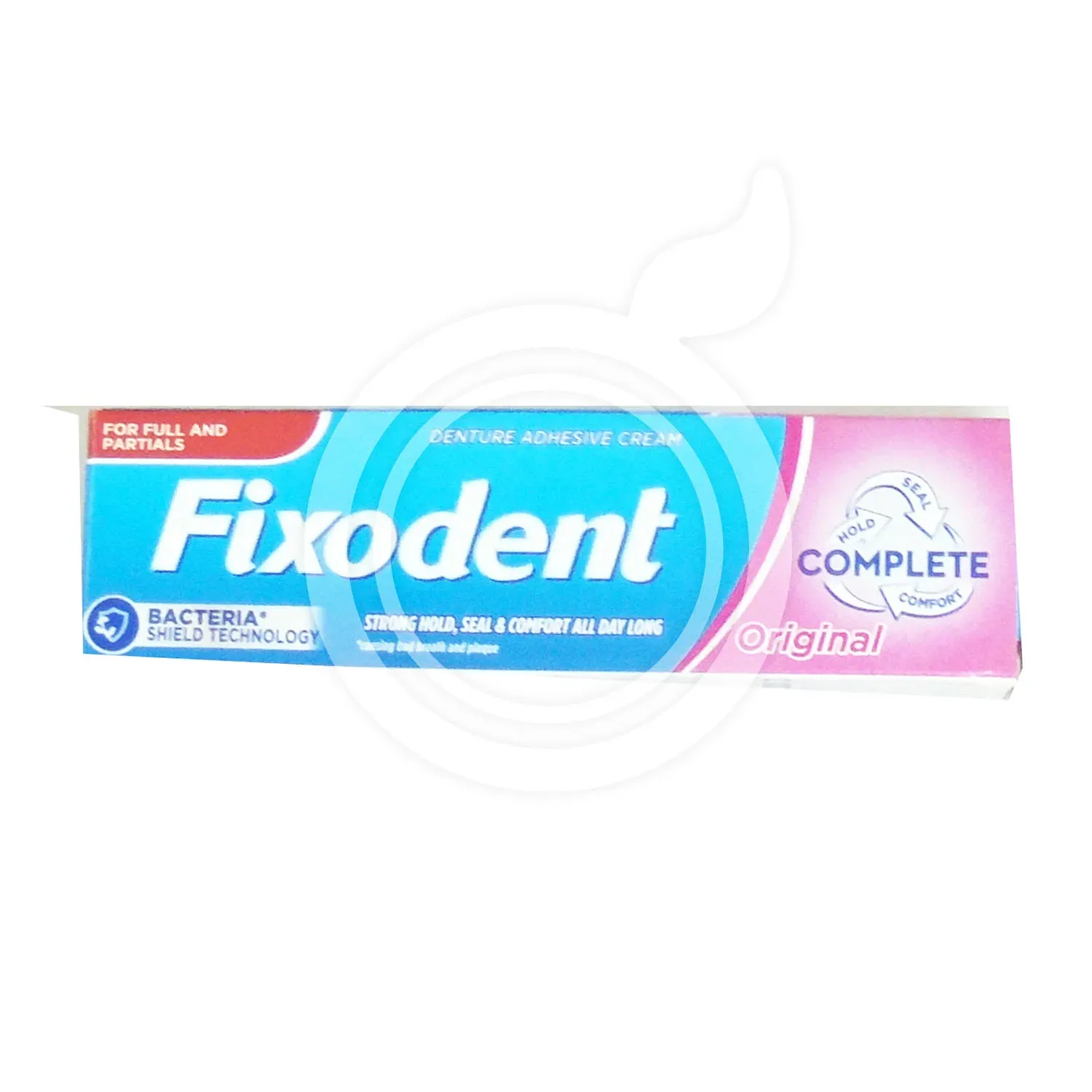 Front of Fixodent Original Denture Adhesive Cream 40 ml box