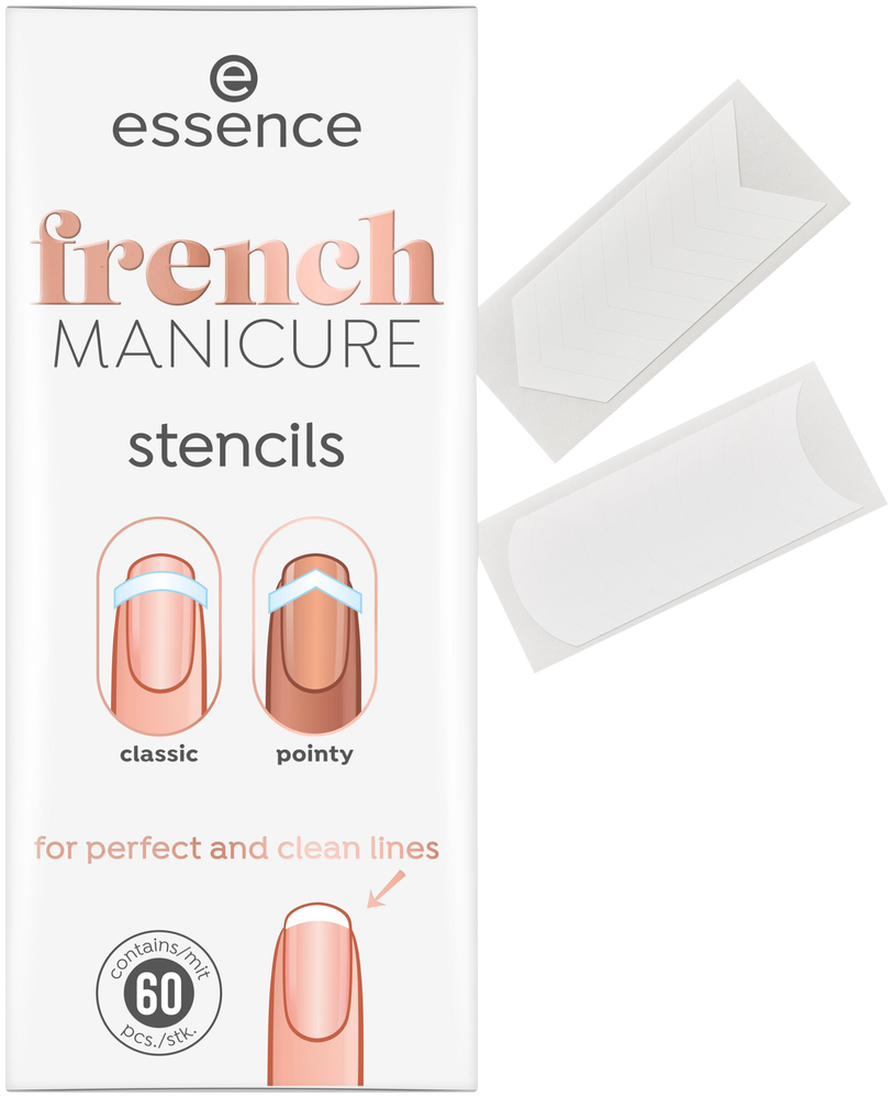 Essence French Manicure Stencils 60pc