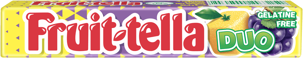 Fruit-tella Lemon & Grape Duo Stick Soft Chew Sweet 32.4g