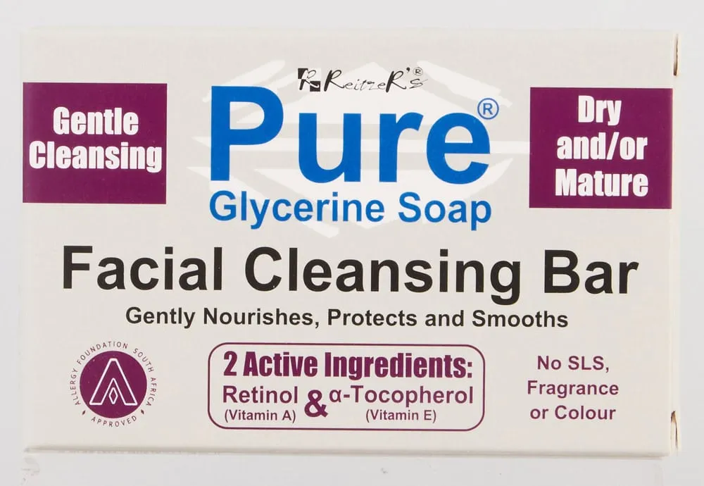Pure Facial Cleansing Glycerine Bar Soap 100g