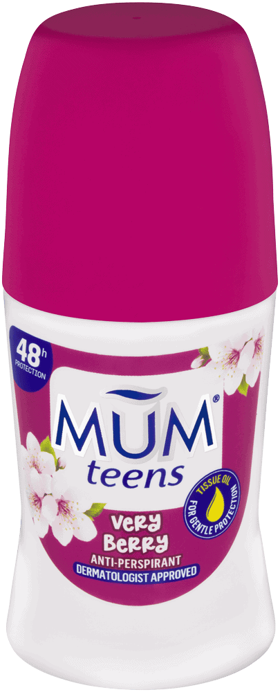 MUM Teen Very Berry Anti-Perspirant Roll-On 50ml