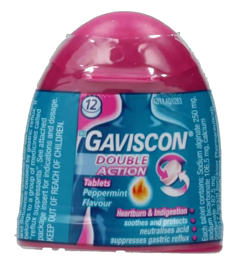 Gaviscon Peppermint Heartburn Tablets 12s
