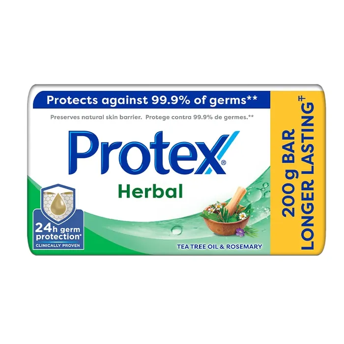Front of Protex Herbal Bar Soap, 200g
