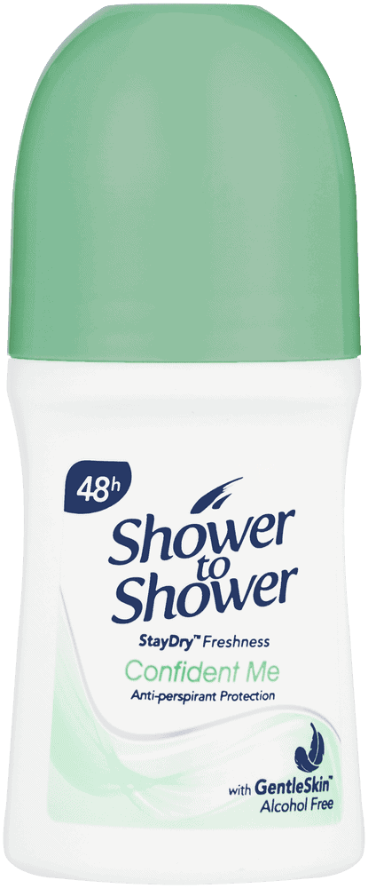 Shower To Shower Confident Me Anti-Perspirant Roll-On 50ml