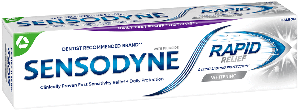 Sensodyne Rapid Relief Whitening Fluoride Toothpaste 75ml