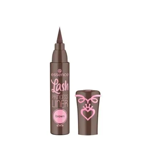 Front of essence Lash Princess Liner Brown eyeliner pen with cap