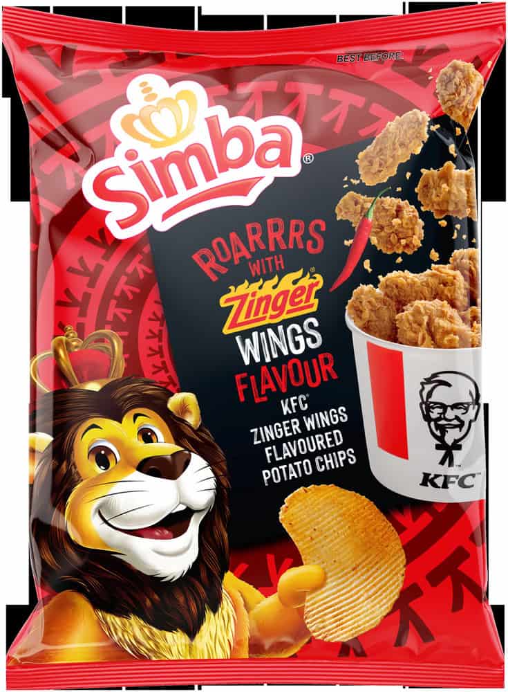 Simba KFC Zinger Wings Flavoured Potato Chips 120g