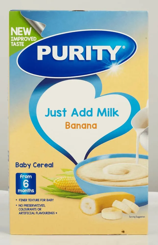 Purity From 6 Months Banana Baby Cereal 450g