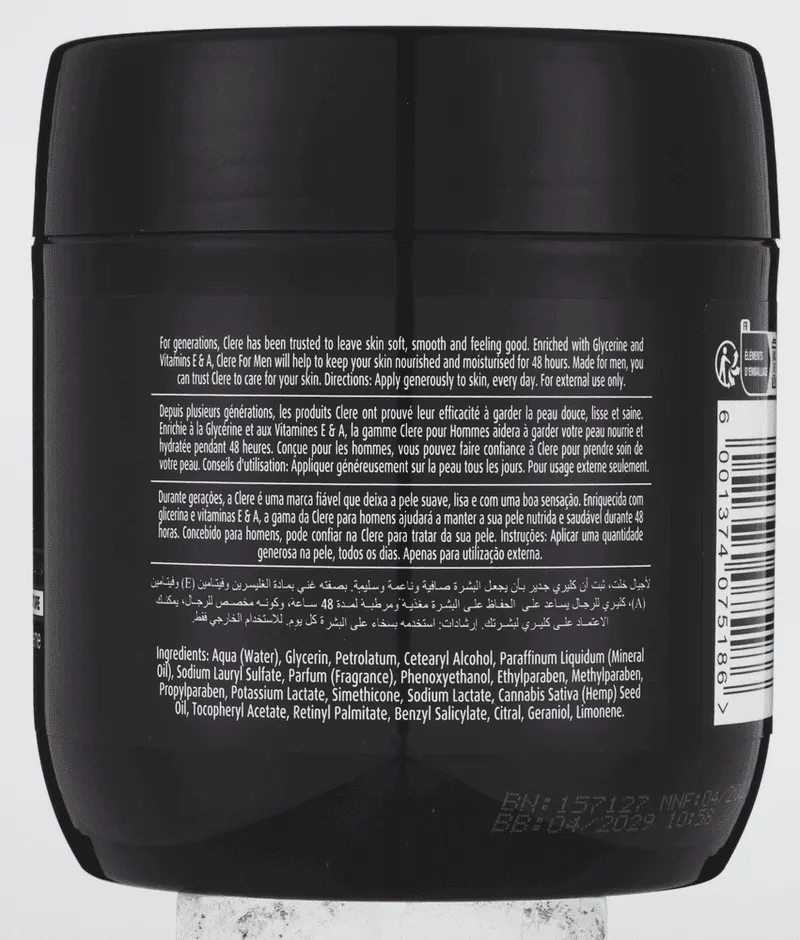 Clere FOR MEN Legend Body Crème 450ml