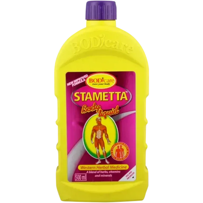 Front of Stametta Body Liquid Western Herbal Medicine 500 ml bottle