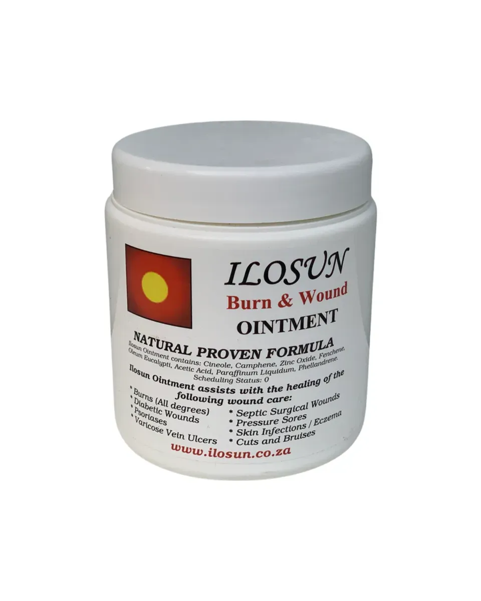 Front of Ilosun Burn & Wound Ointment 500 g tub