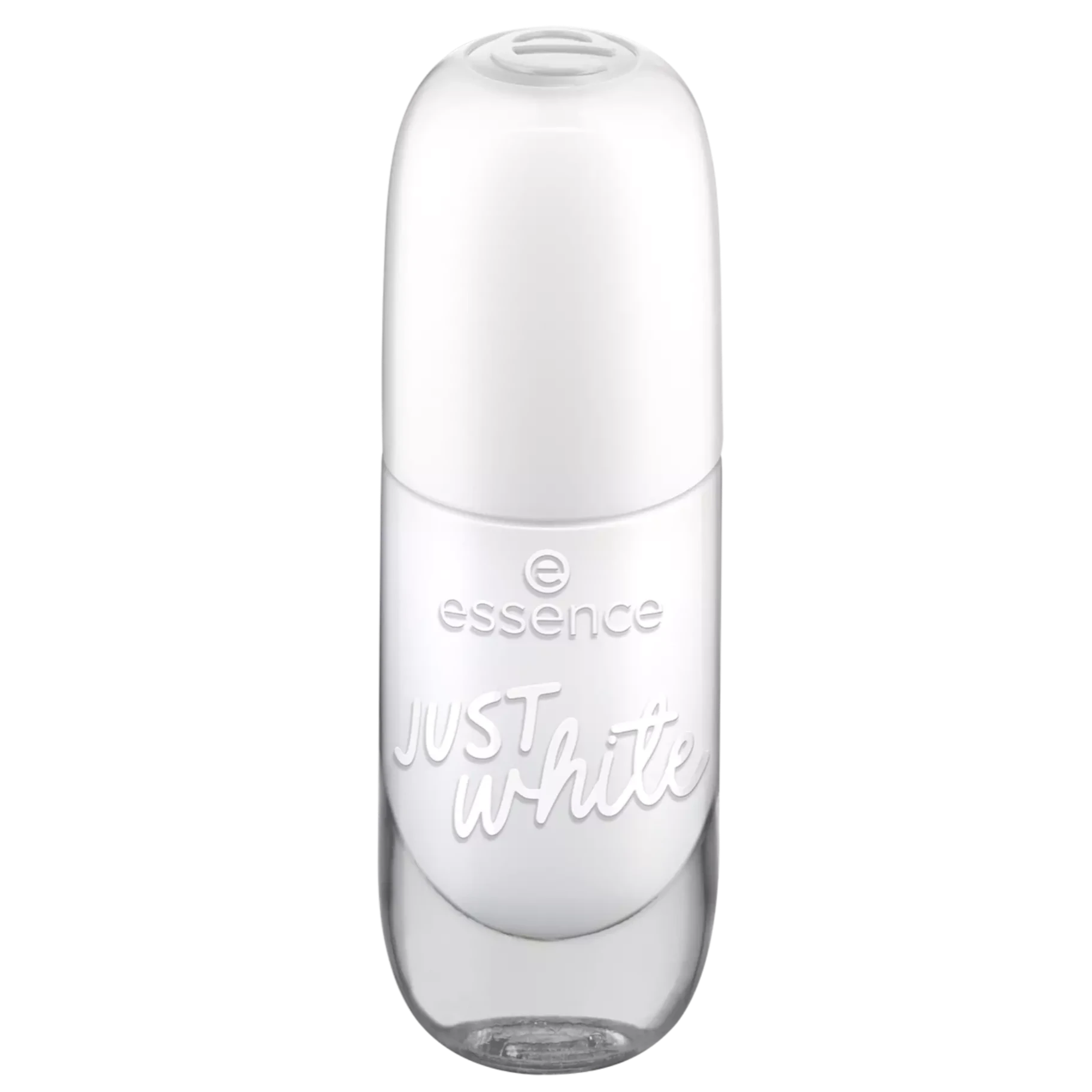 Front of Essence Gel Nail Colour 33 Just White 8ml bottle