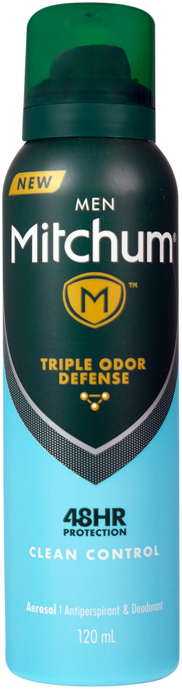 Mitchum Men Clean Control Antiperspirant & Deodorant Aerosol 120ml