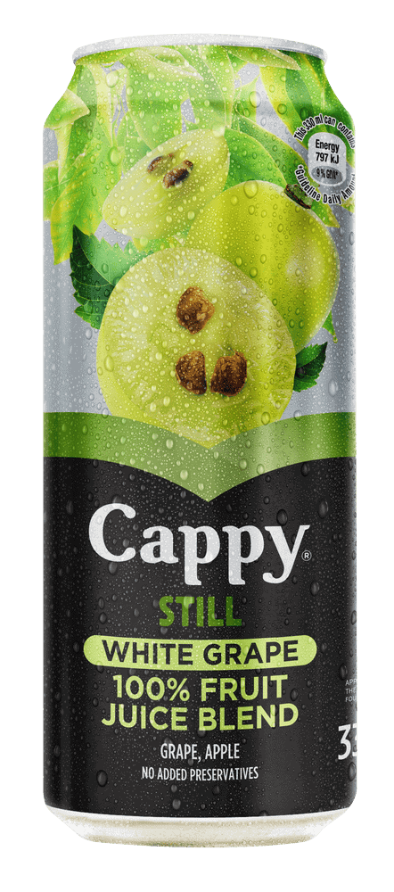 Cappy White Grape 100% Still Fruit Juice Blend 330ml