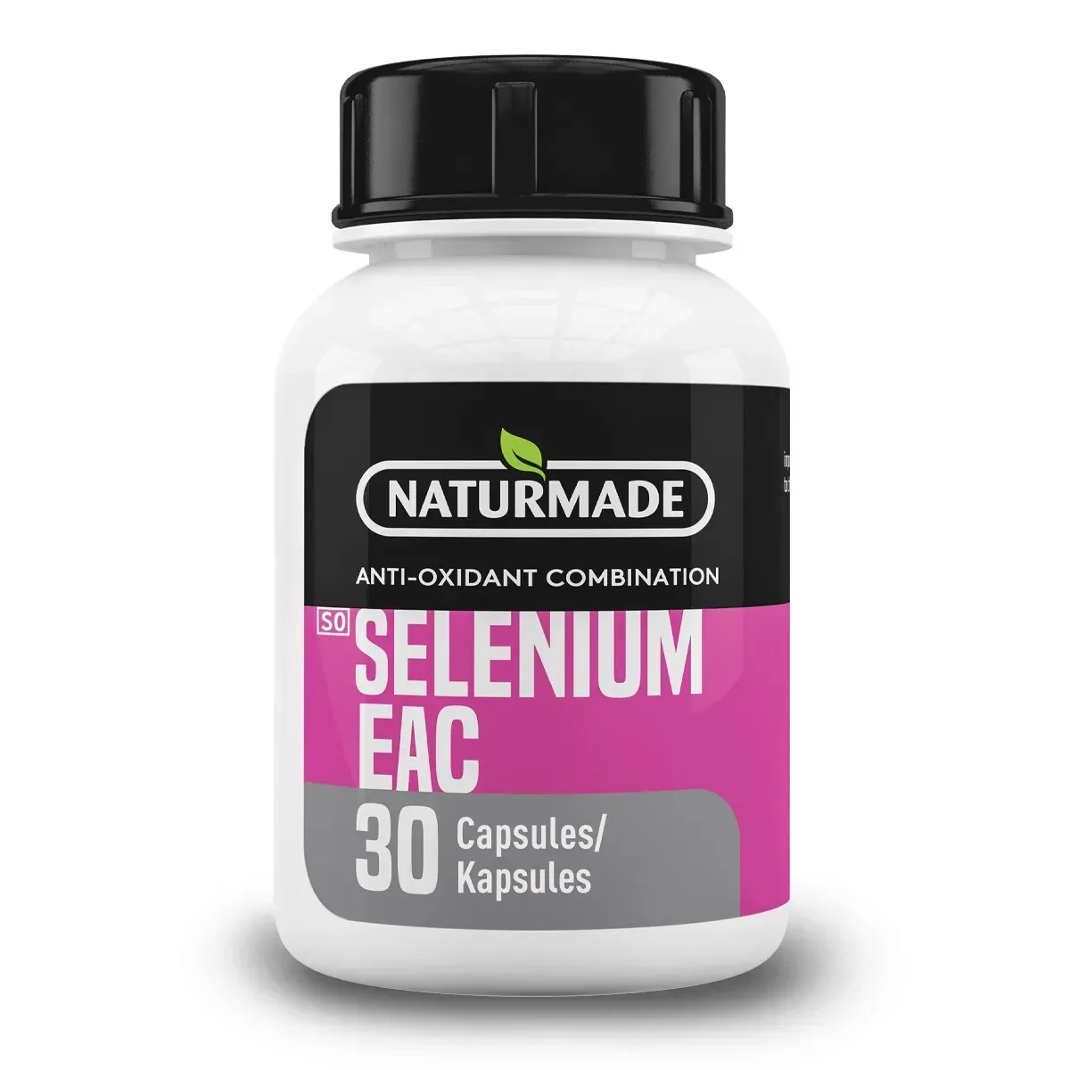 Front of Naturmade Selenium EAC Anti-Oxidant Combination 30 capsules bottle