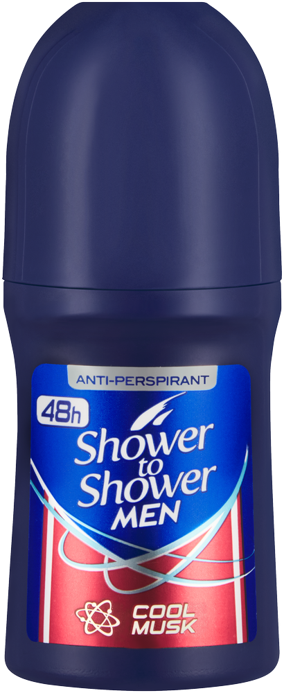 Shower To Shower Men Cool Musk Anti-Perspirant Roll-On 50ml