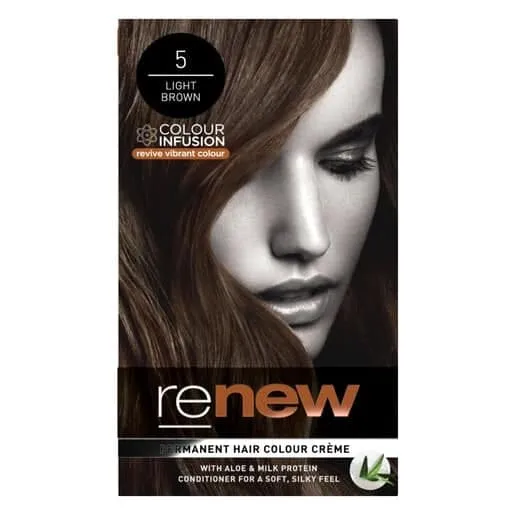 Renew Light Brown Permanent Hair Colour Crème 1s