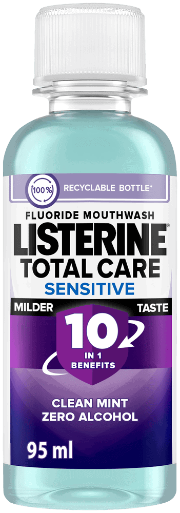 Listerine Total Care Sensitive Fluoride Mouthwash 95ml