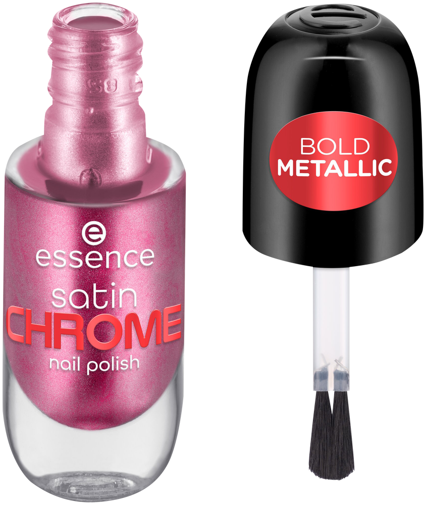 Essence Meta Maroon Satin Chrome Nail Polish 8ml