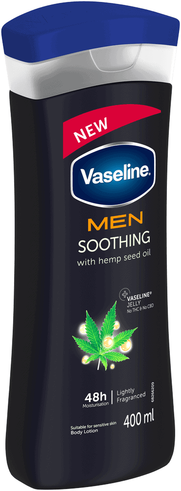 Vaseline Men Hemp Seed Oil Soothing Body Lotion 400ml