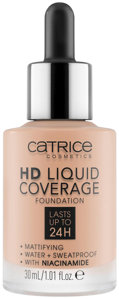 Catrice 020 Rose Beige HD Liquid Coverage Foundation 30ml