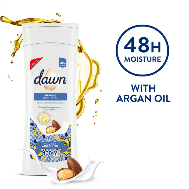 Dawn Vitamin E and Argan Oil Firming Repairing Body Lotion Helps Reduce Stretch Marks 400ml