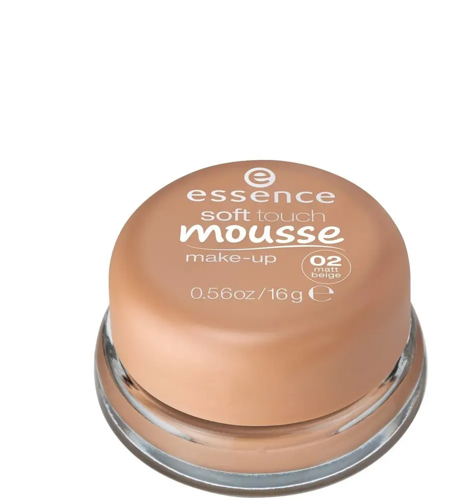 Front of Essence Soft Touch Mousse Make-up 02 Matt Beige 16 g compact