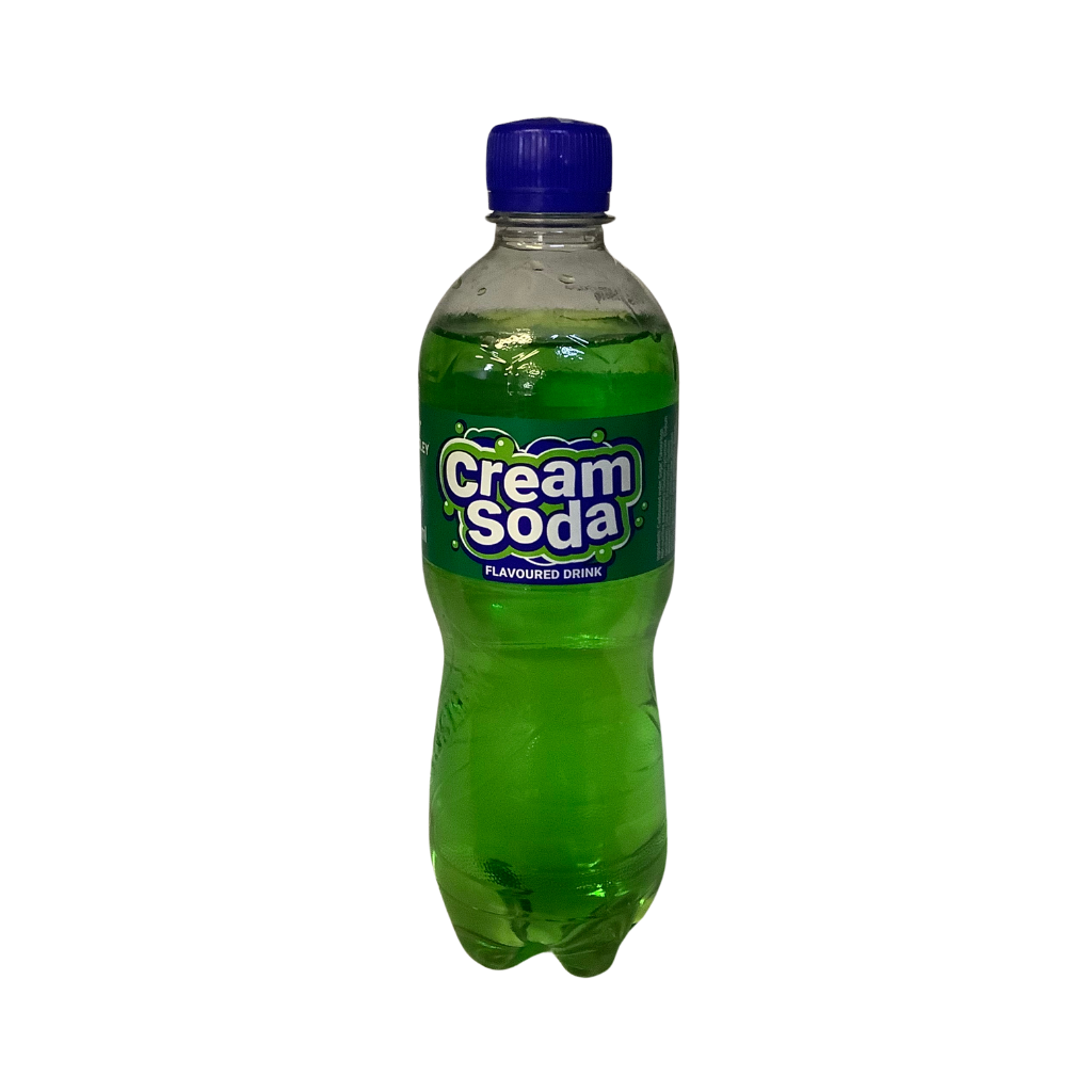 Front of Kingsley Cream Soda flavoured drink 500 ml bottle