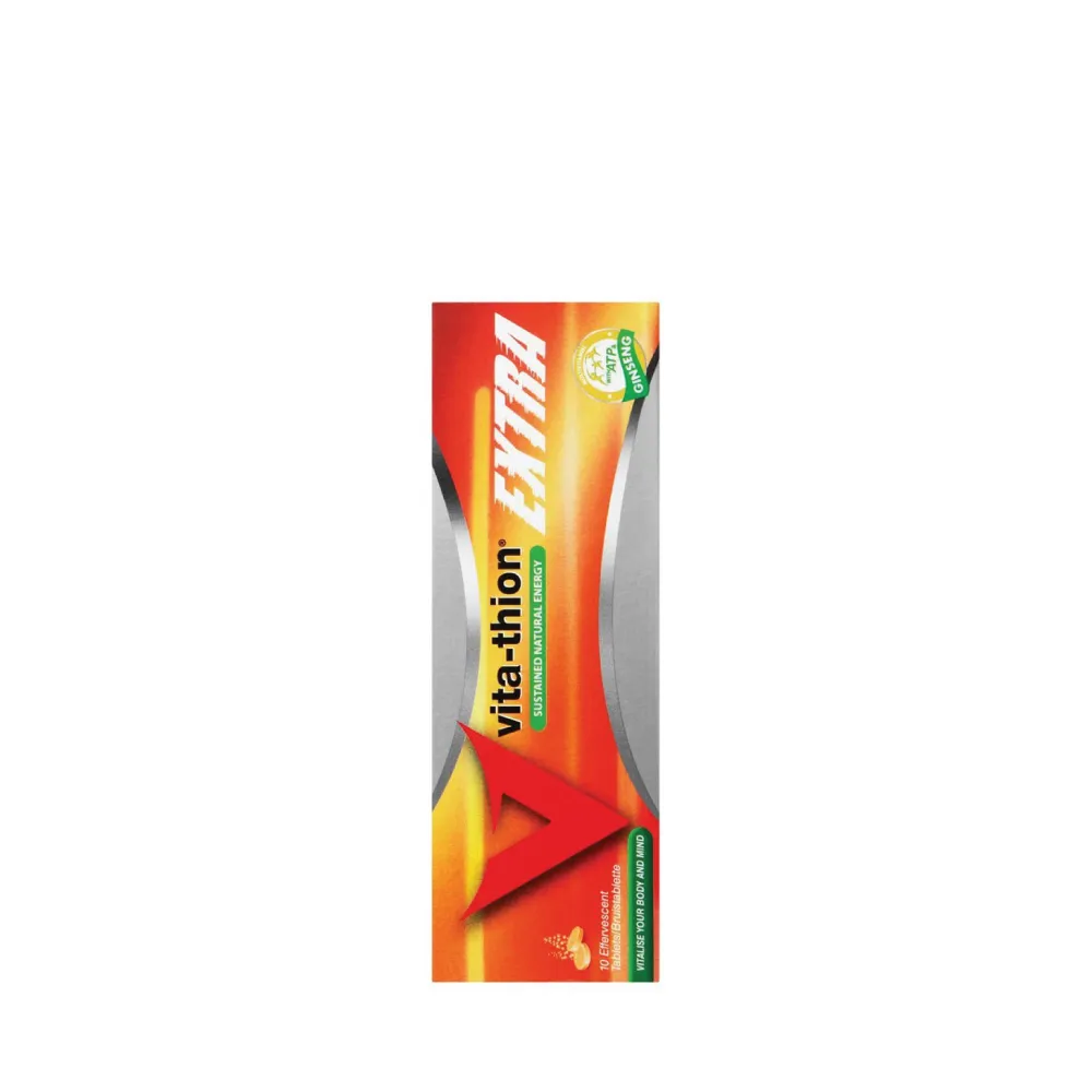 Front of Vita-thion Extra Effervescent Tablets, 10's pack