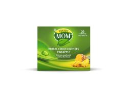 Front of Doktor MOM Herbal Cough Lozenges Pineapple 20 lozenges box