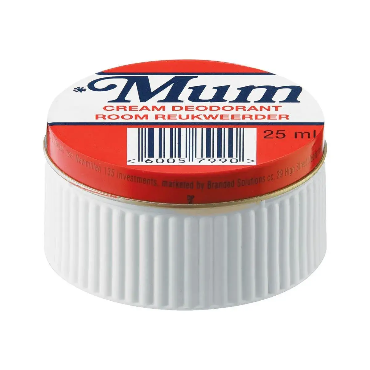 Angled top view of Mum Cream Deodorant tin, 25 ml