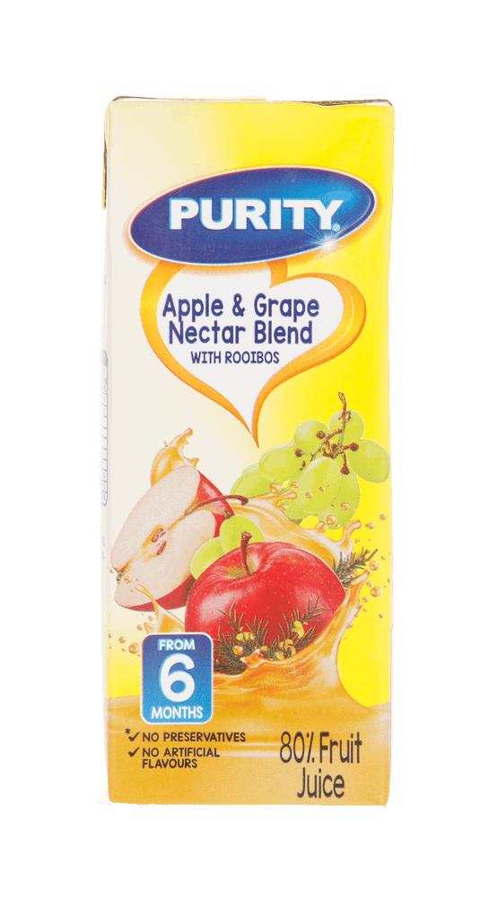 Purity From 6 Months Apple & Grape Nectar Blend with Rooibos 80% Fruit Juice 200ml 200ml