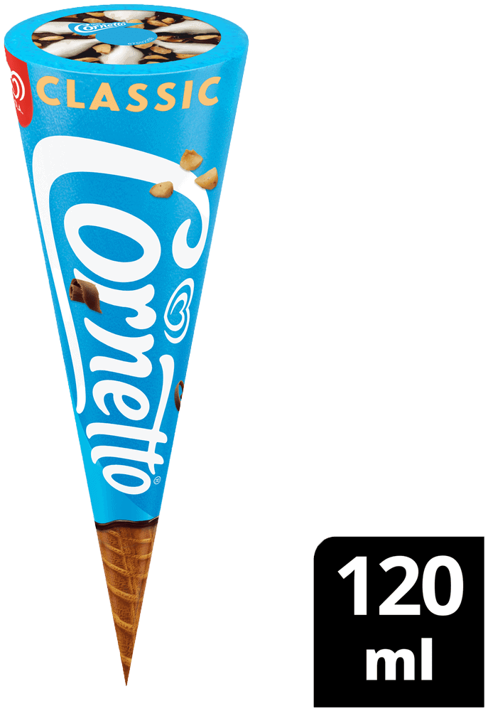 OLA Cornetto Classic Cream Flavoured Frozen Dessert Cone 120ml