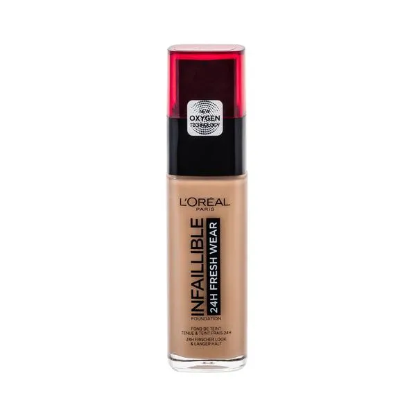 Front of L'Oréal Paris Infallible 24H Fresh Wear Foundation 30 ml, shade 220 Sand
